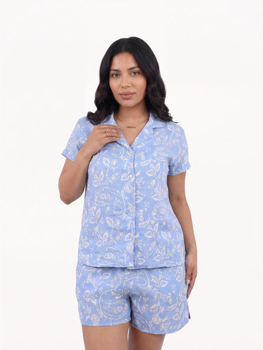 2 Piece Set Short Sleeve & Short – Paisley