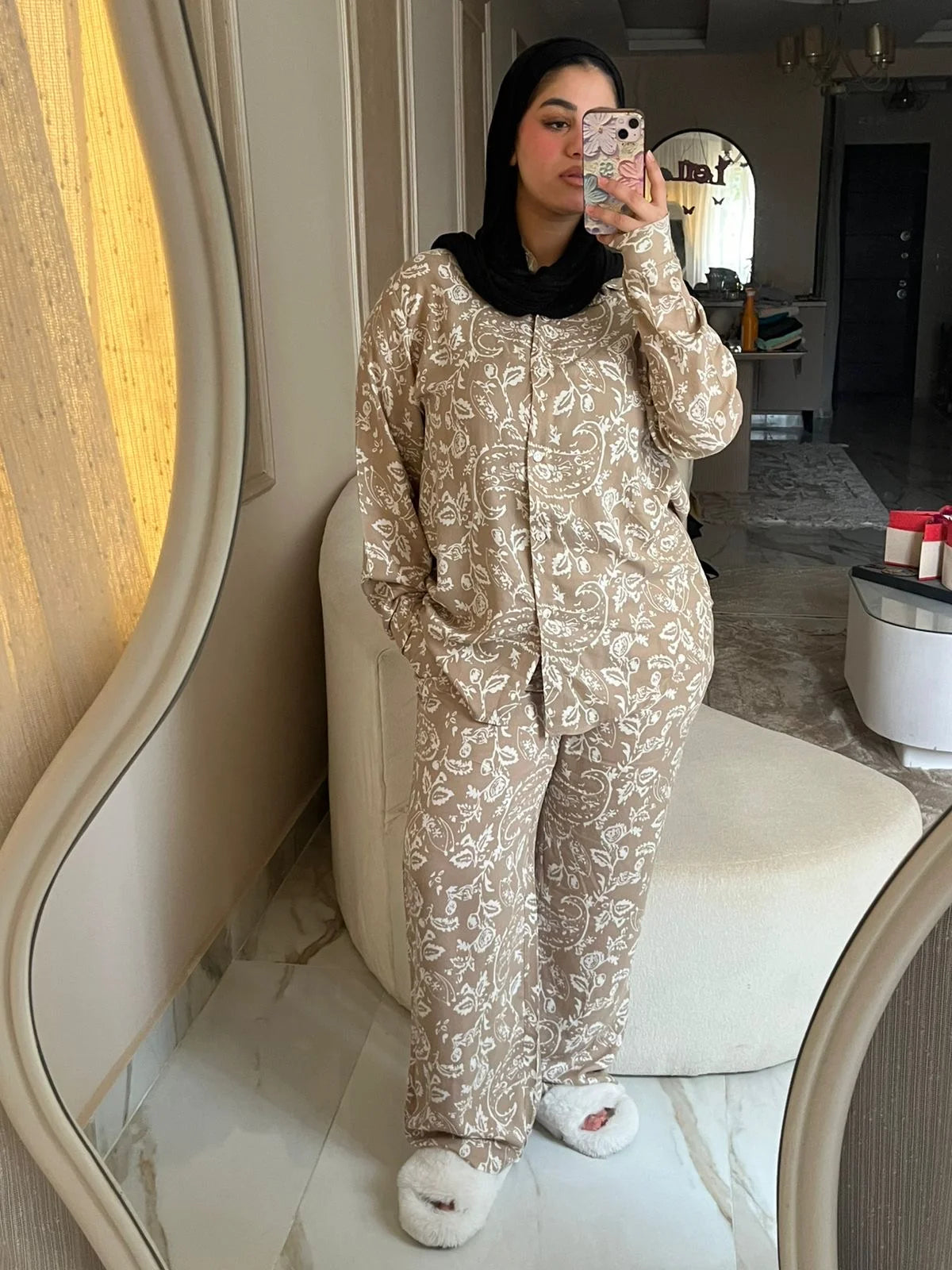 2 Piece Set Long Sleeve & Pants – Paisley