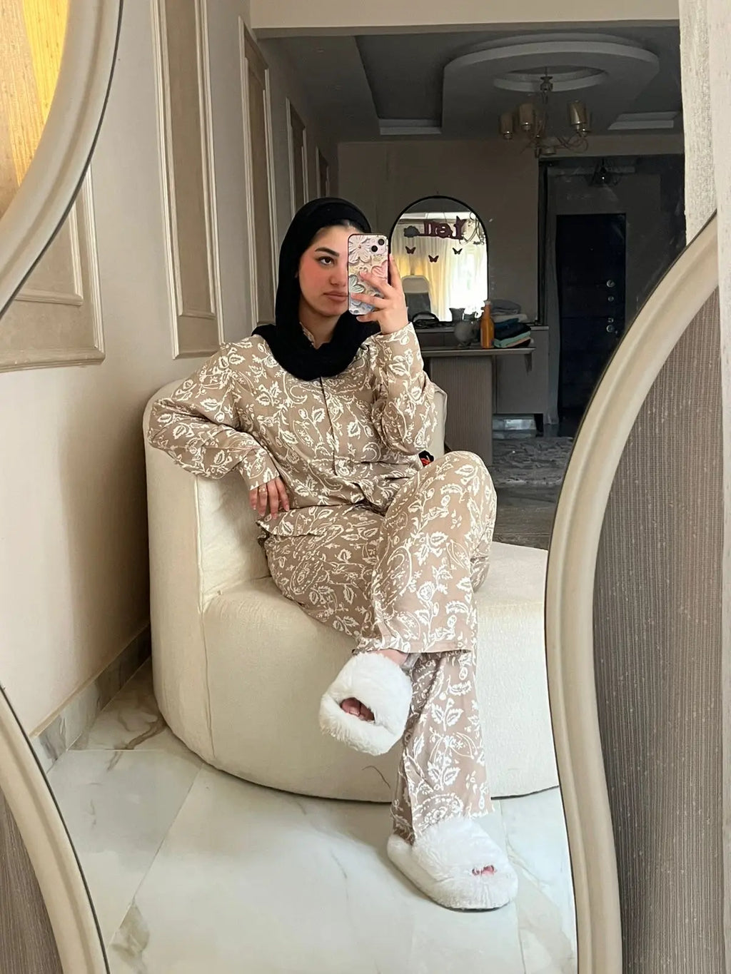 2 Piece Set Long Sleeve & Pants – Paisley