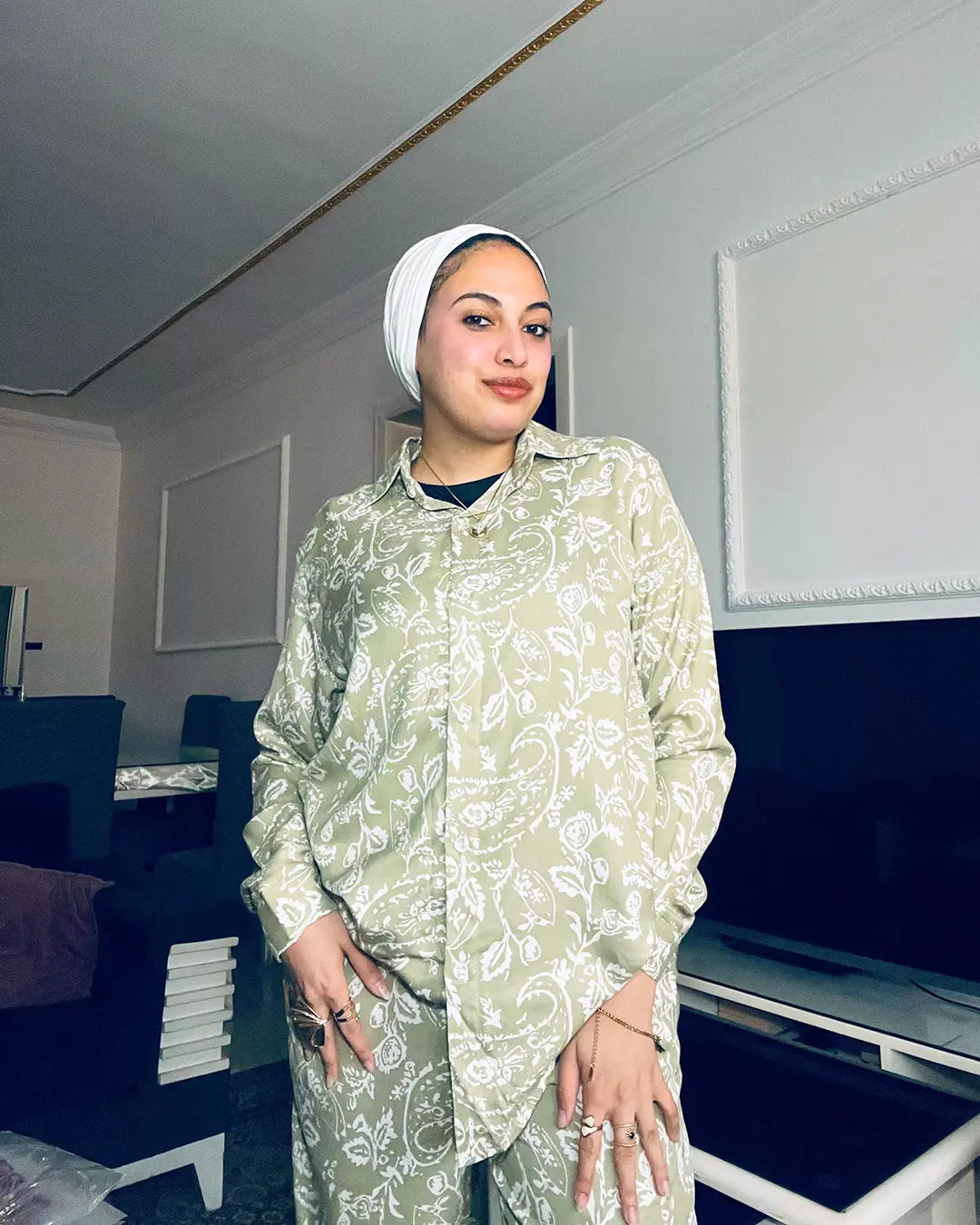 2 Piece Set Long Sleeve & Pants – Paisley
