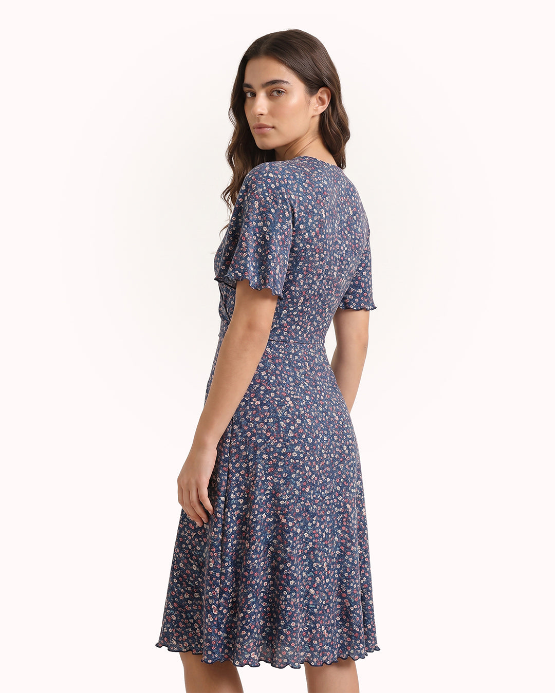 Short Sleeve Dress – Small Floral Print