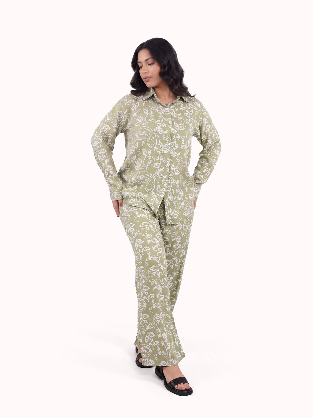 2 Piece Set Long Sleeve & Pants – Paisley