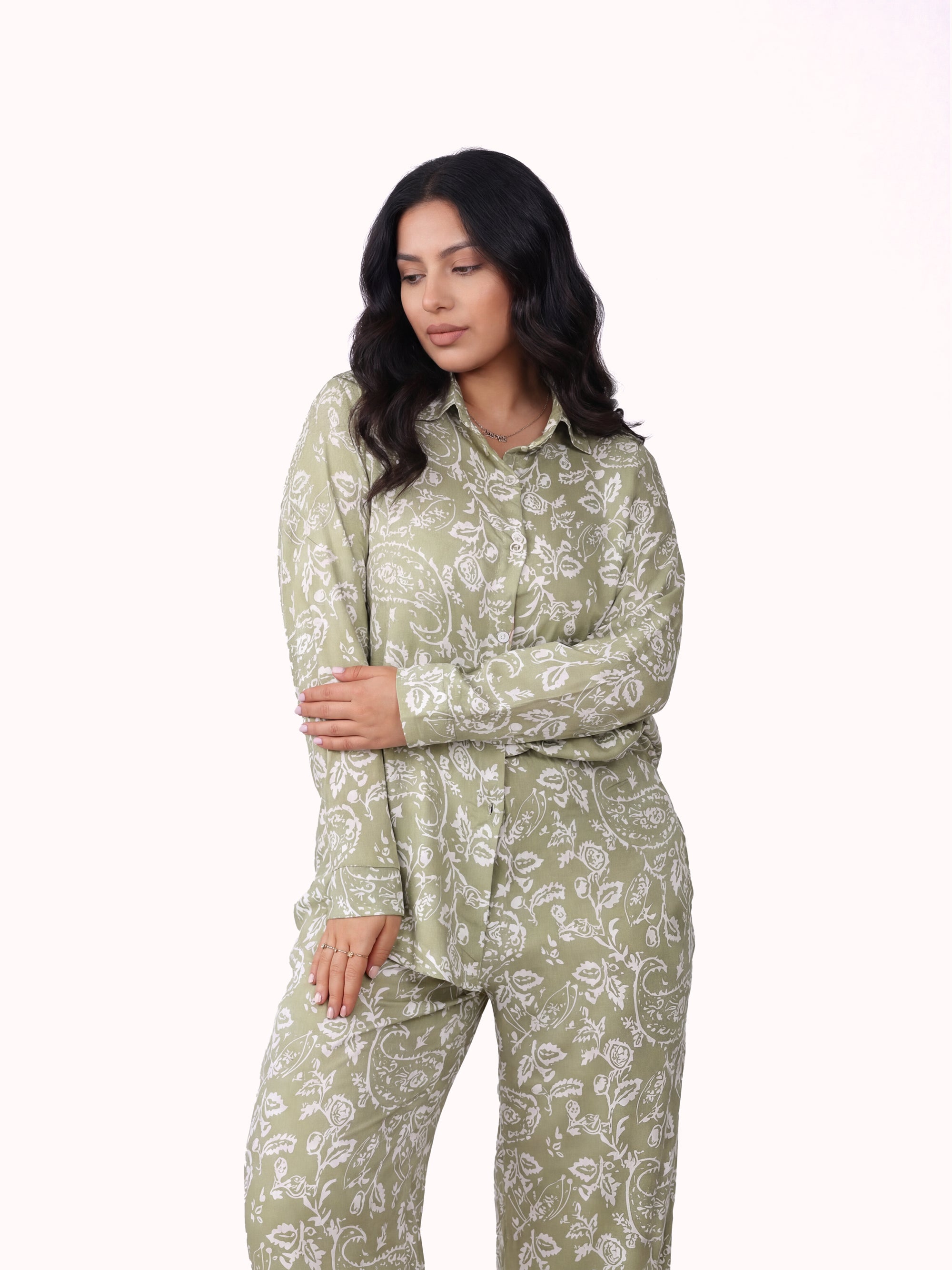 2 Piece Set Long Sleeve & Pants – Paisley