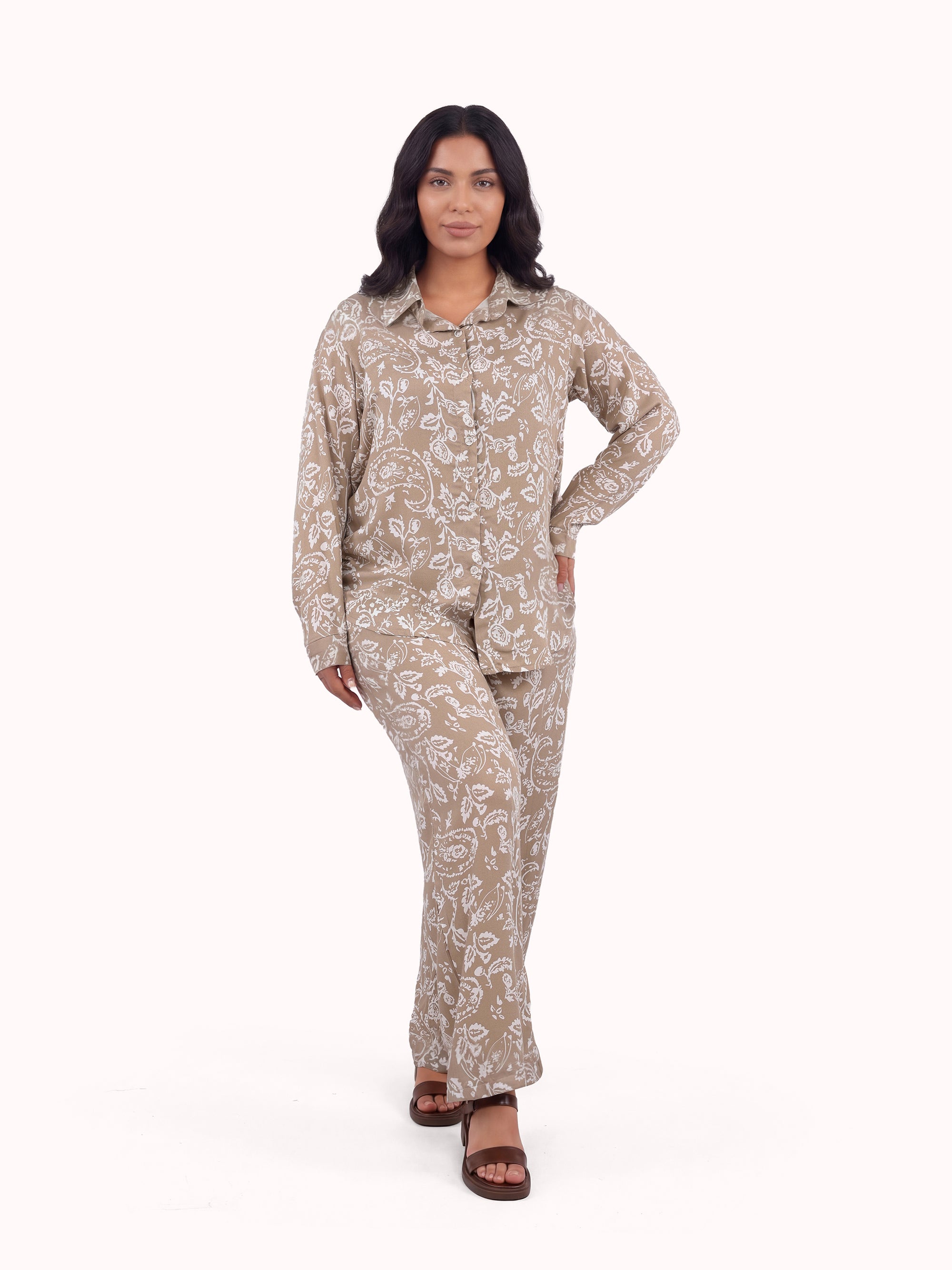 2 Piece Set Long Sleeve & Pants – Paisley