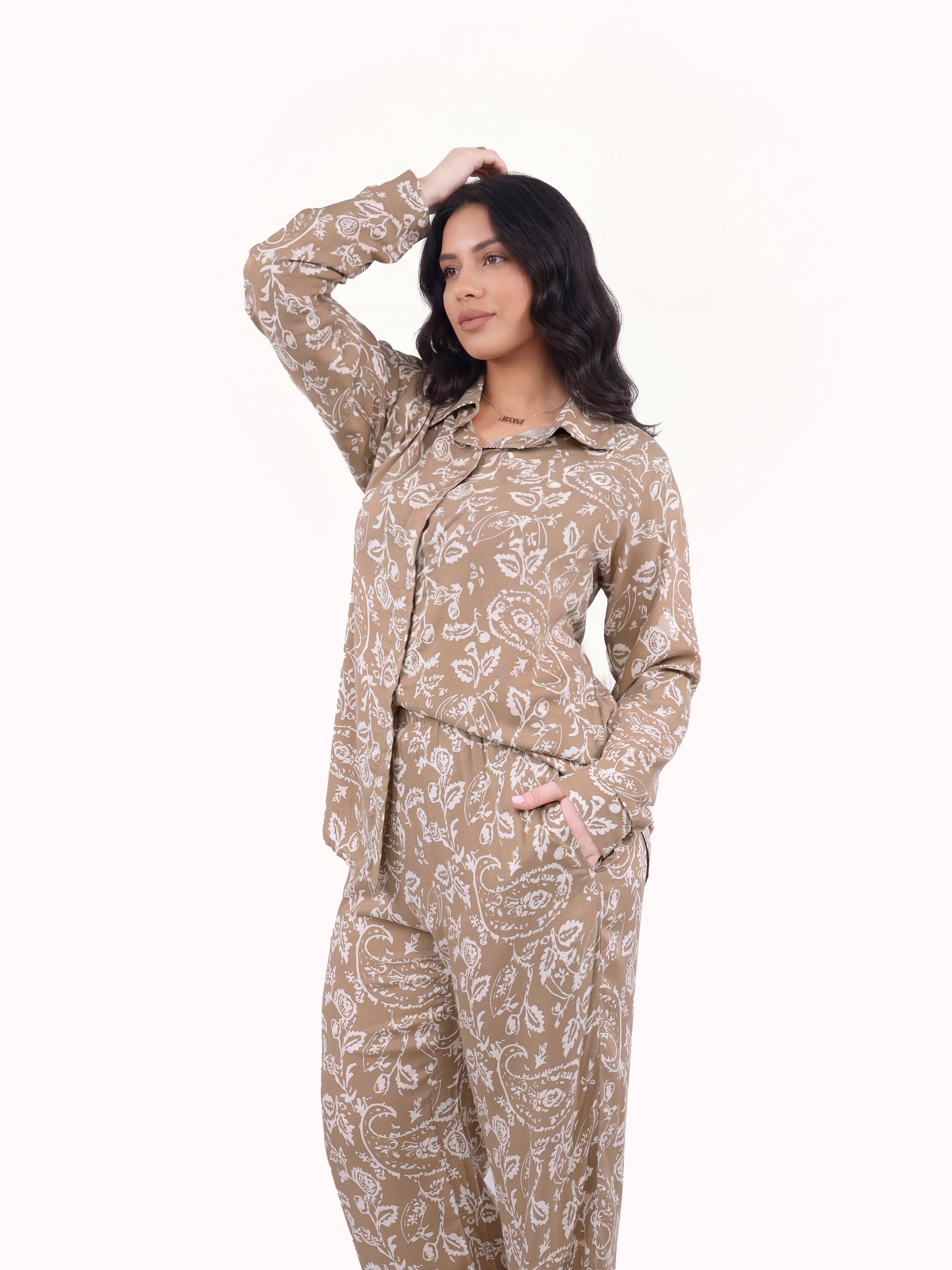 2 Piece Set Long Sleeve & Pants – Paisley