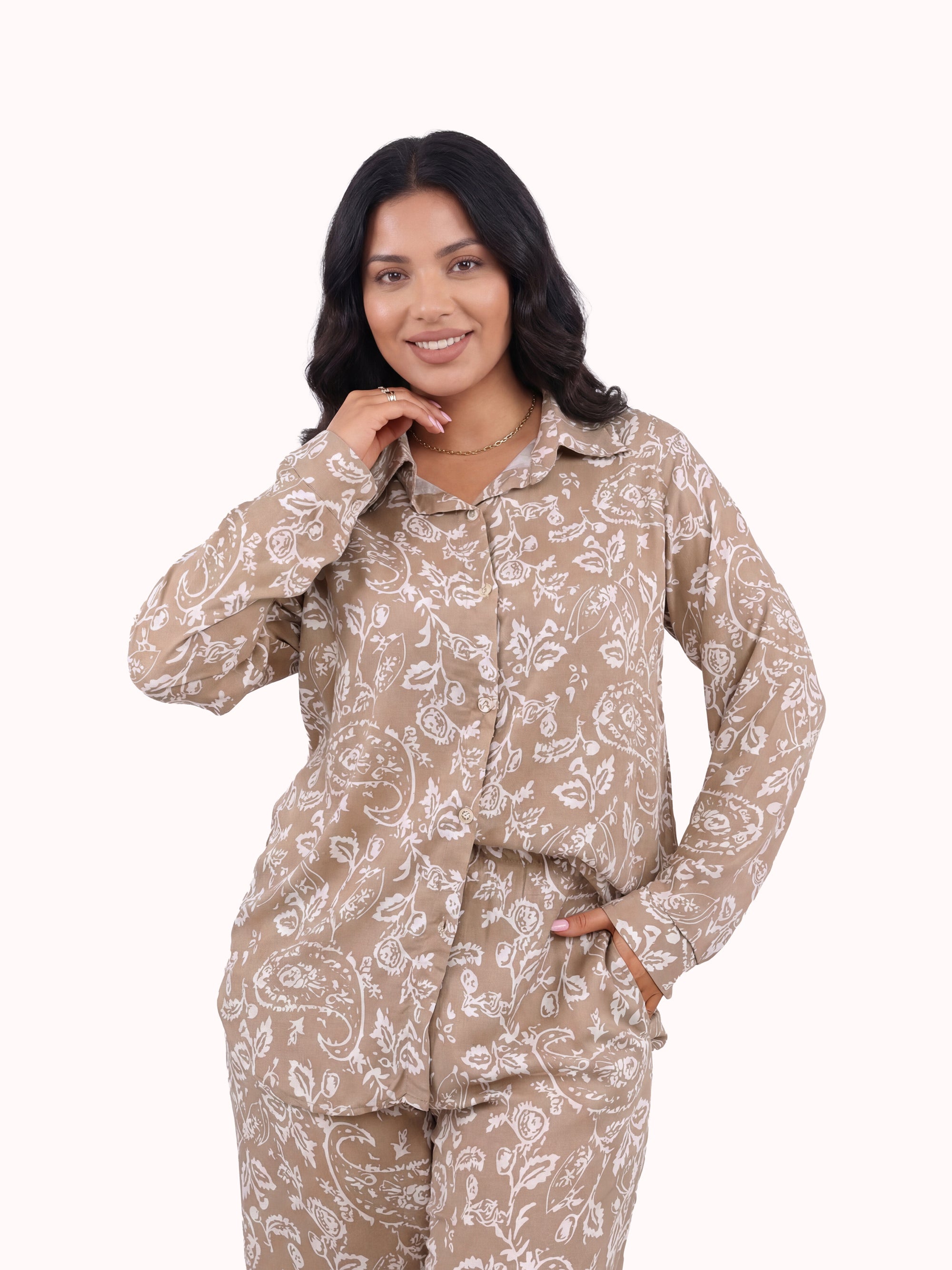 2 Piece Set Long Sleeve & Pants – Paisley