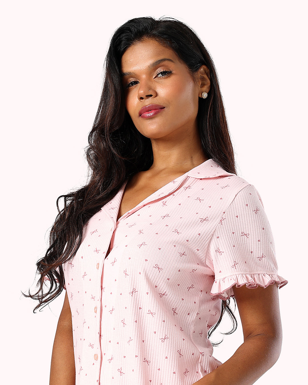 Pajama Set Short Sleeve & Pants – Pink