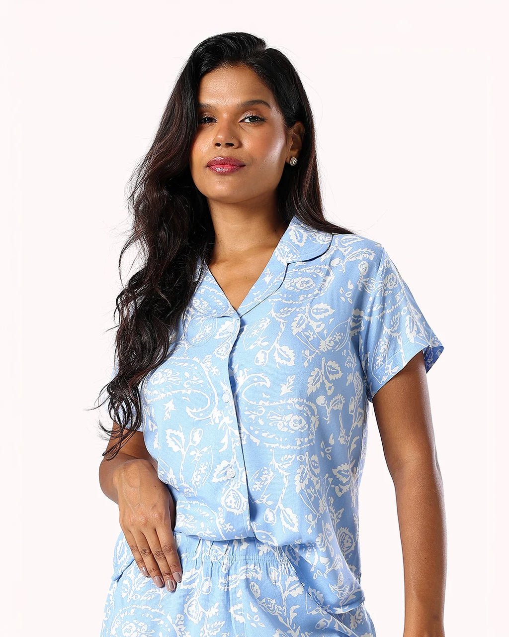 Pajama Set Short Sleeve Shirt & Short – Paisley