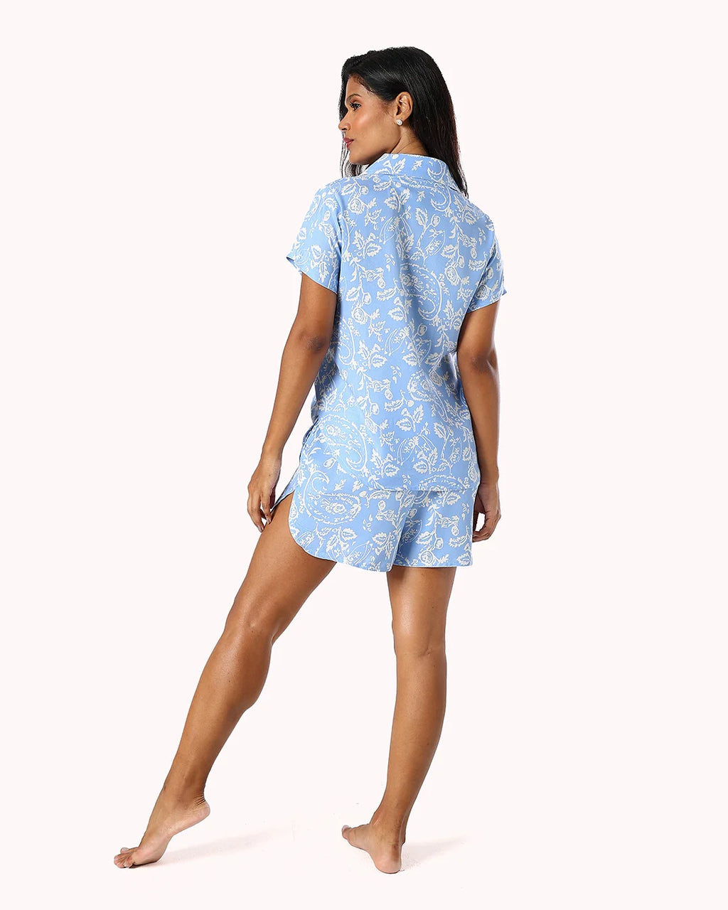Pajama Set Short Sleeve Shirt & Short – Paisley