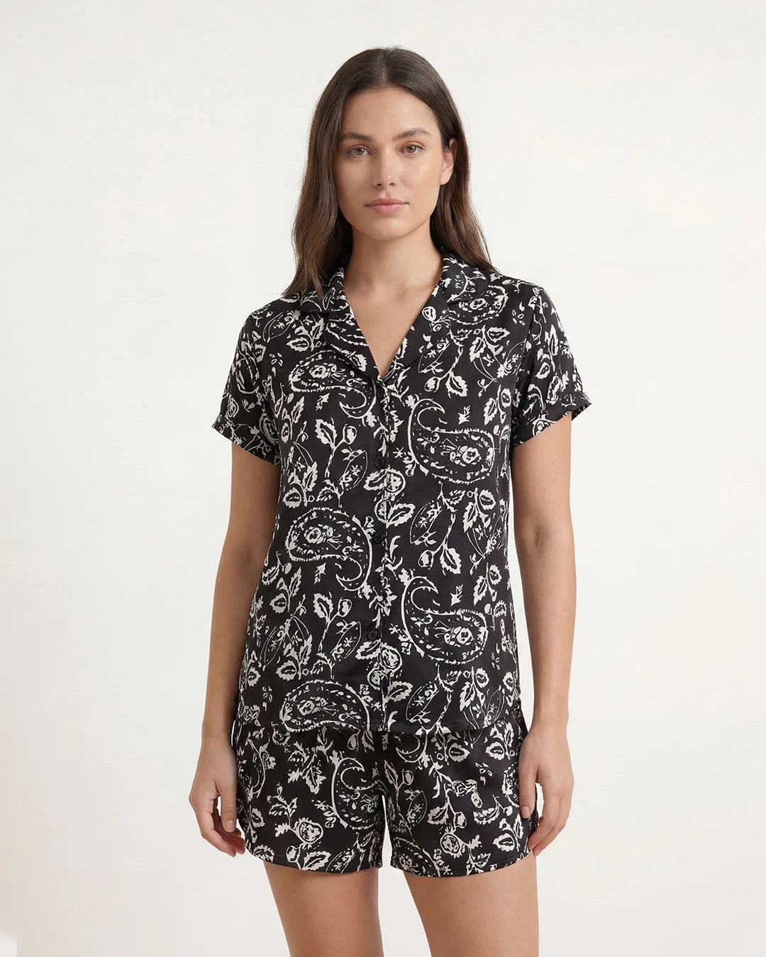 2 Piece Set Short Sleeve & Short – Paisley